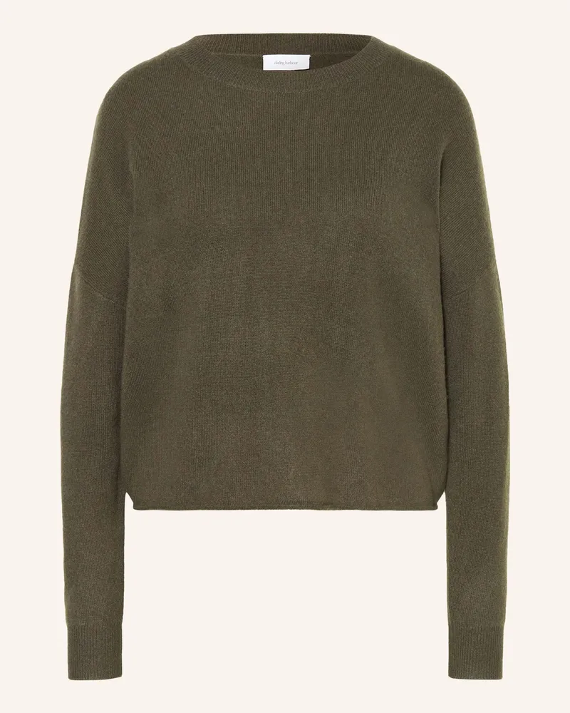 Darling Harbour Cashmere-Pullover Dunkeloliv