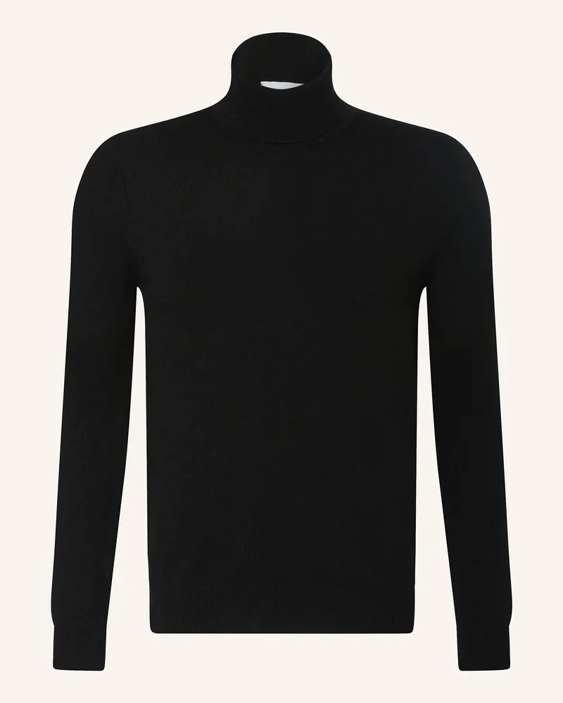FTC Cashmere Rollkragenpullover aus Cashmere Dunkelblau