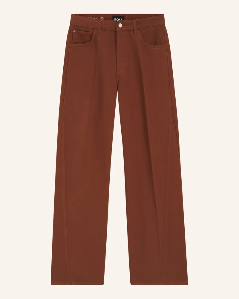 HUGO BOSS Jeans Crossroad Relaxed Fit braun Braun