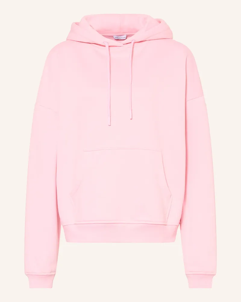 Mrs & HUGS Hoodie rosa Rosa