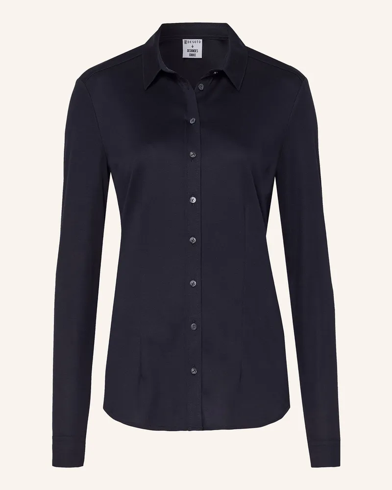 DESOTO Hemdbluse Pia blau Dunkelblau