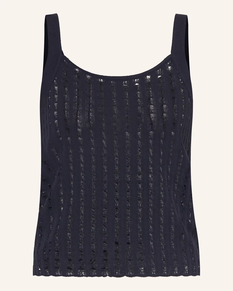 HUGO BOSS Stricktop Fotaras blau Dunkelblau