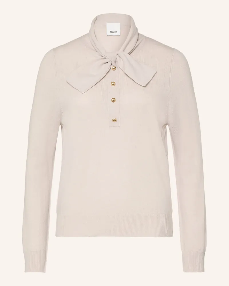ALLUDE Pullover grau Beige
