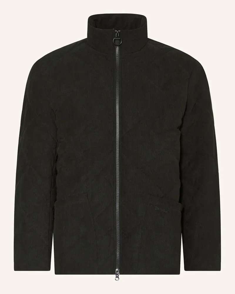 Barbour Steppjacke LIDDESDALE aus Cord Schwarz
