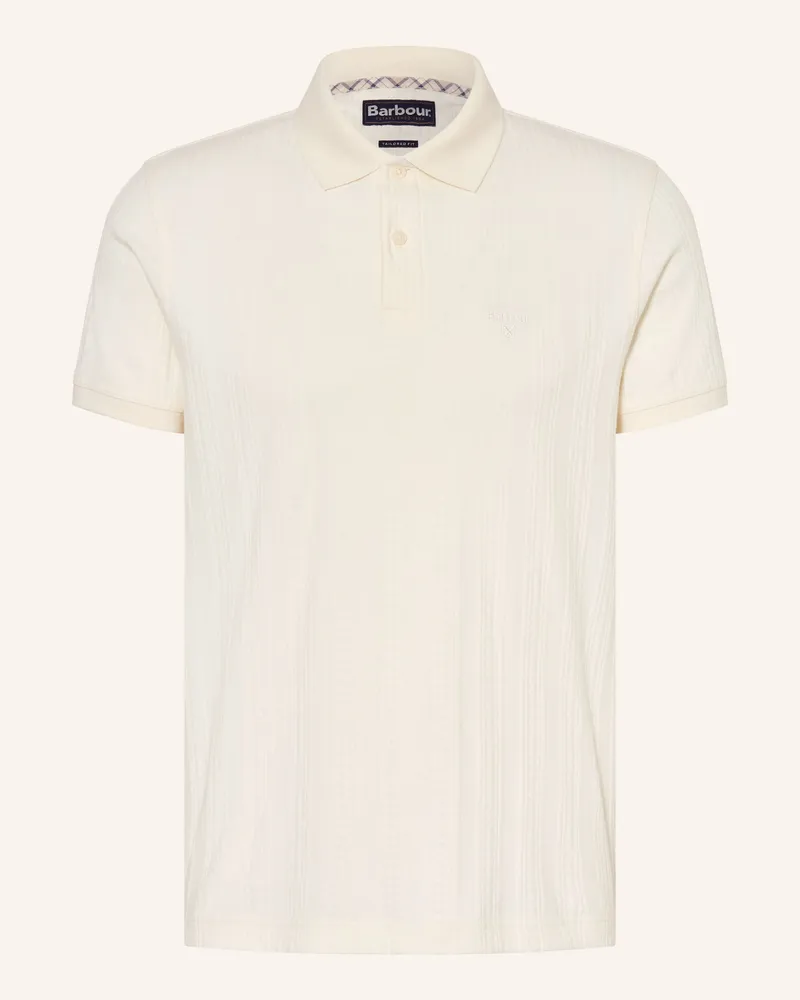 Barbour Jersey-Poloshirt HARWELL Creme