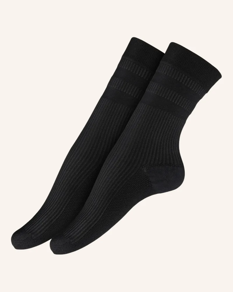 ITEM m6 2er-Pack Socken Sneaker Cotton Conscious Ribbed Mit Kompression schwarz Schwarz