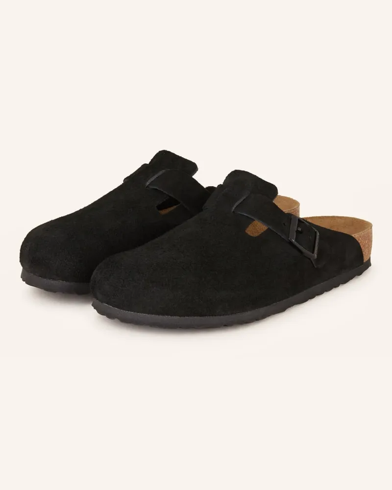 Birkenstock Pantoletten BOSTON - SCHWARZ Schwarz