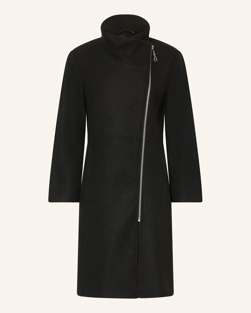 HUGO BOSS Mantel schwarz Schwarz