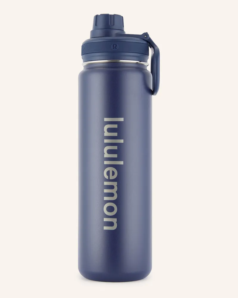 LULULEMON Isolierflasche Back To Life blau Dunkelblau