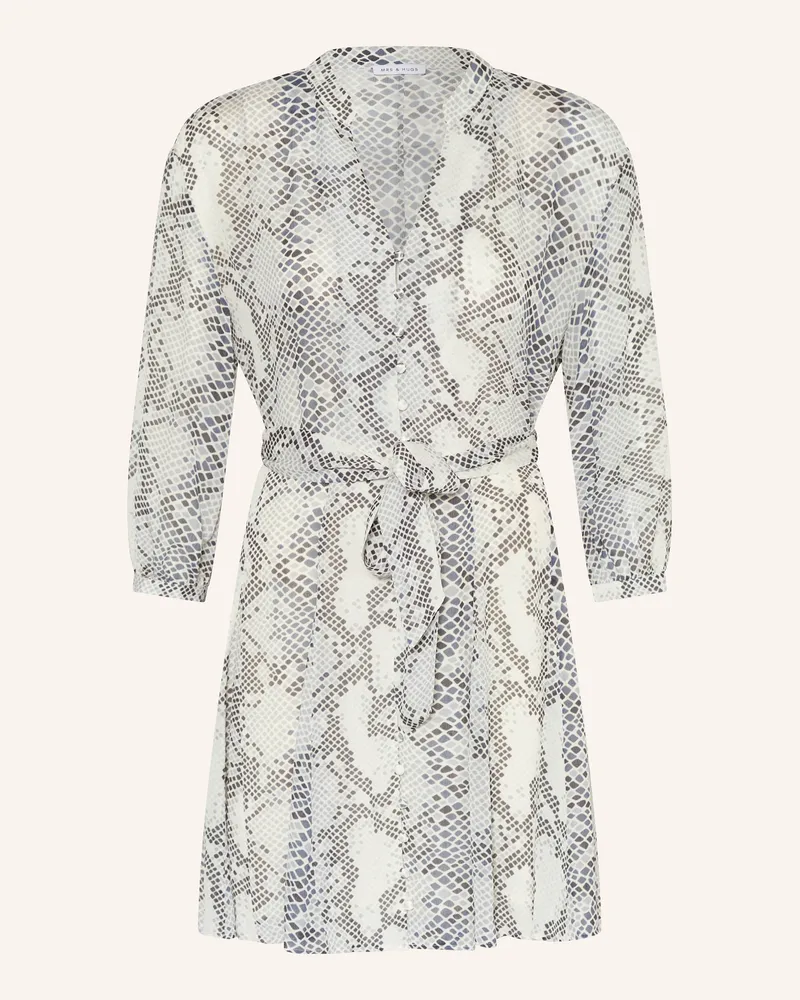 Mrs & HUGS Kleid mit 3/4-Arm Dunkelgrau