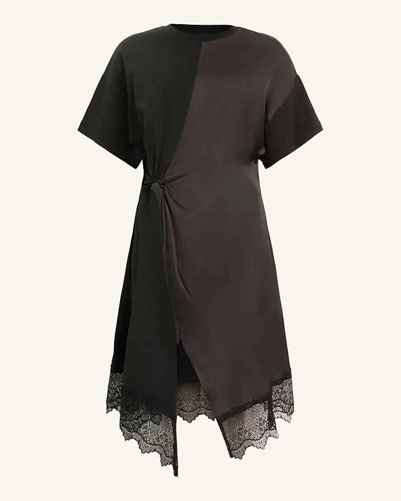 AllSaints Kleid LANA mit Spitze Schwarz