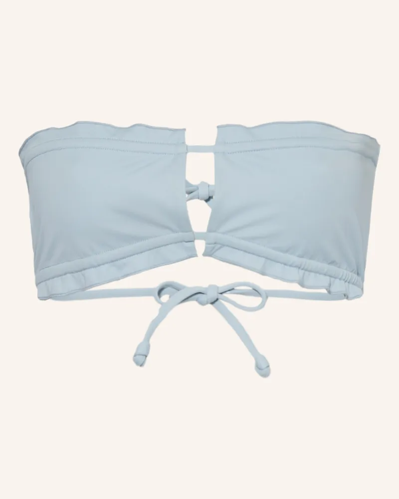 Espadrij Bandeau-Bikini-Top Chloe blau Hellblau