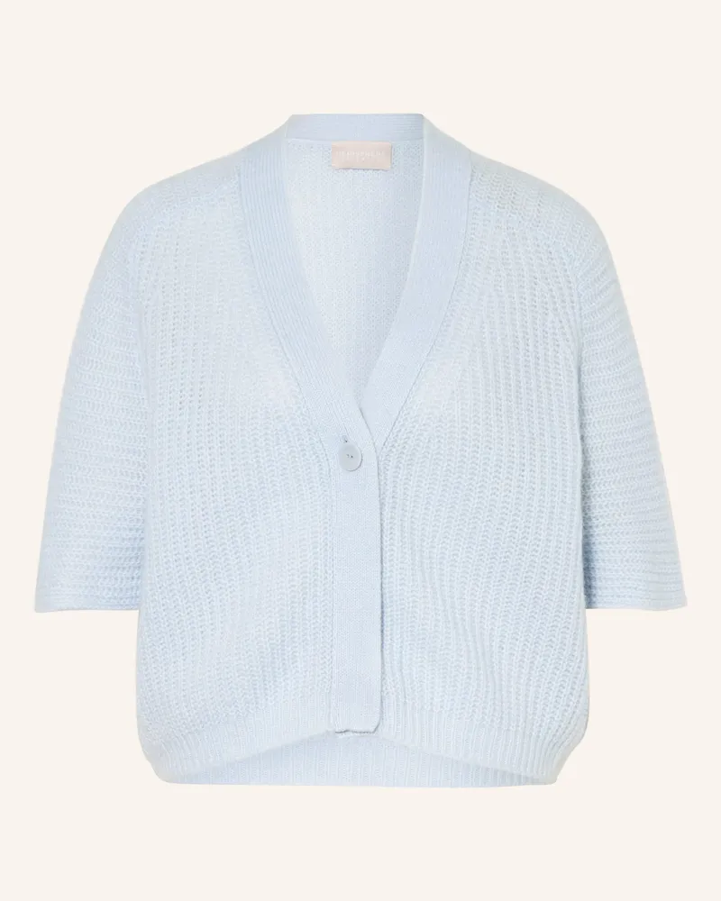 hemisphere Strickjacke Mit Cashmere blau Hellblau