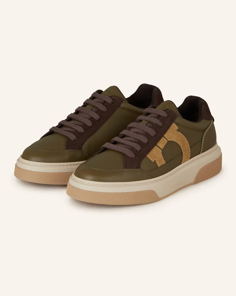 Ferragamo Sneaker CASSINA GANC Oliv