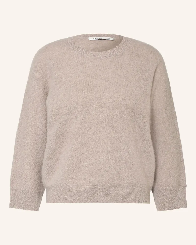 someday. Cashmere-Pullover Twilla Mit 3/4-Arm beige Taupe