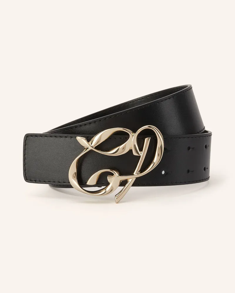 Claudie Pierlot Ledergürtel schwarz Schwarz