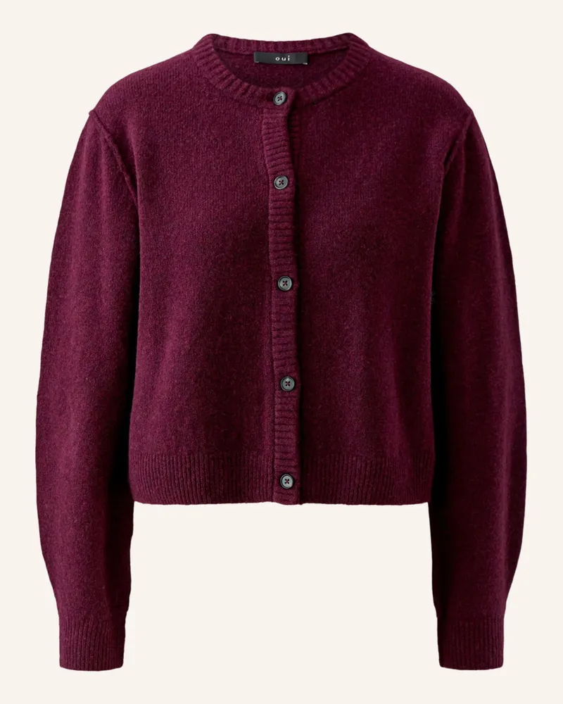 Oui  Strickjacke Ilaya rot Rot