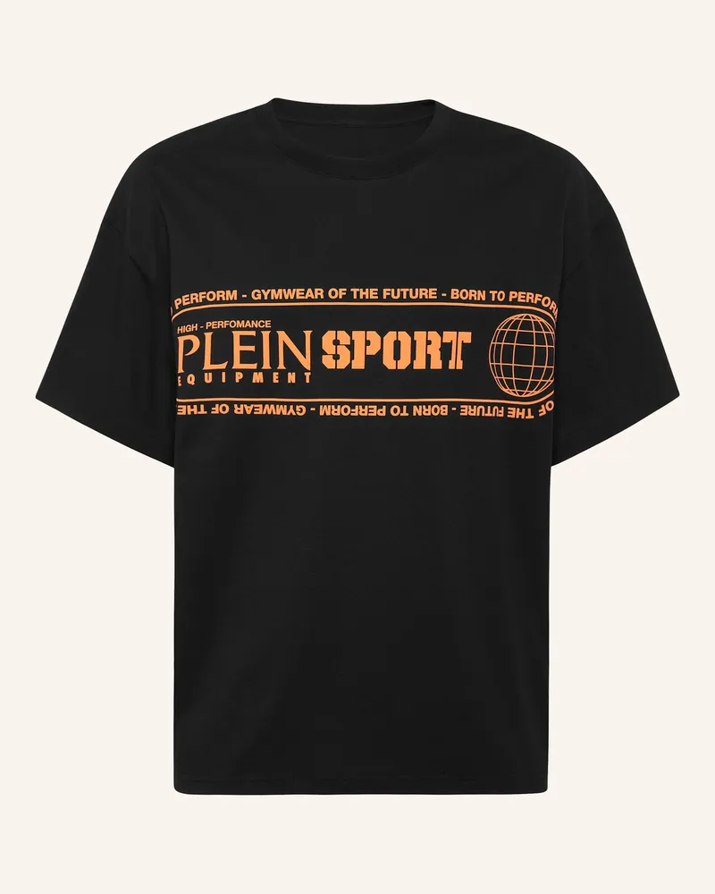 Philipp Plein Plein Sport T-Shirt Rundhalsausschnitt Ss Logo schwarz Schwarz