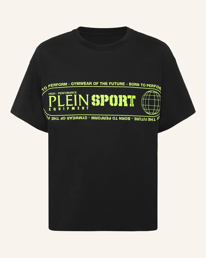 Philipp Plein Plein Sport T-Shirt Rundhalsausschnitt Ss Logo schwarz Schwarz
