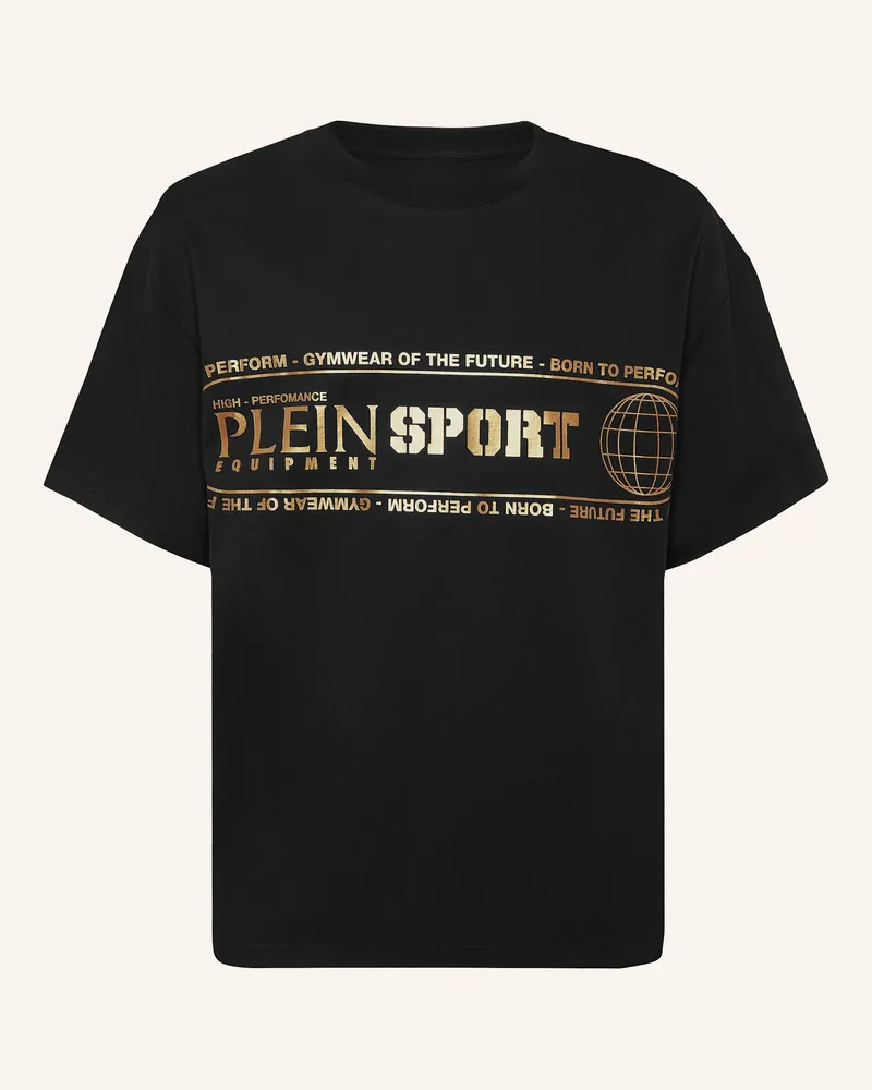 Philipp Plein Plein Sport T-Shirt Rundhalsausschnitt Ss Logo schwarz Schwarz