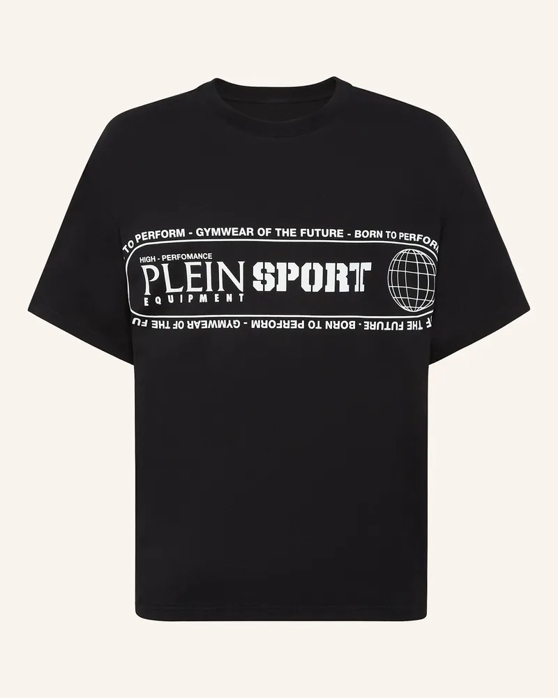 Philipp Plein Plein Sport T-Shirt Rundhalsausschnitt Ss Logo schwarz Schwarz
