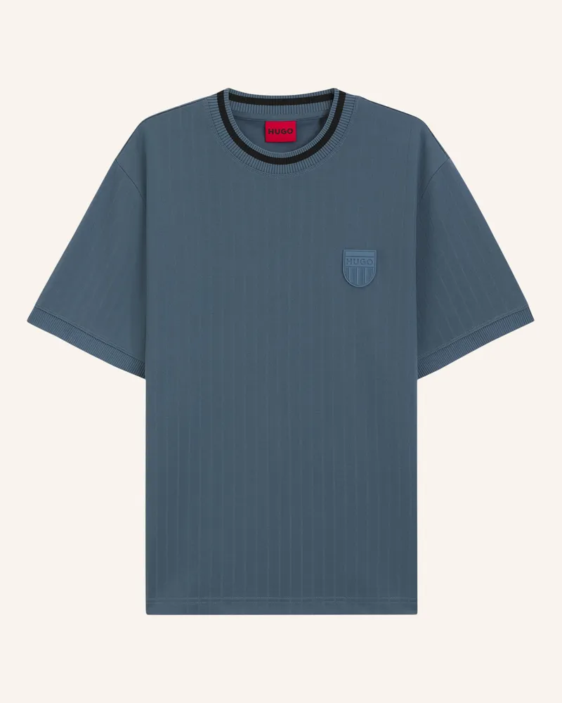 HUGO BOSS T-Shirt DAVROS Relaxed Fit Hellblau