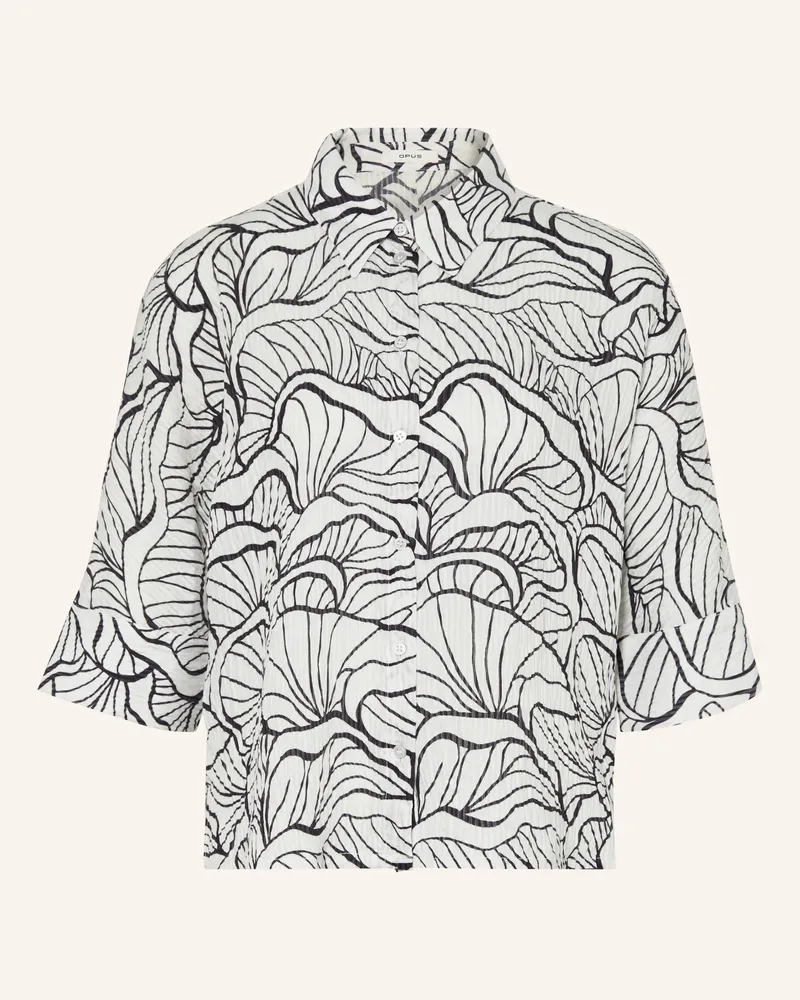 OPUS Hemdbluse Fashell Mit 3/4-Arm blau Dunkelblau