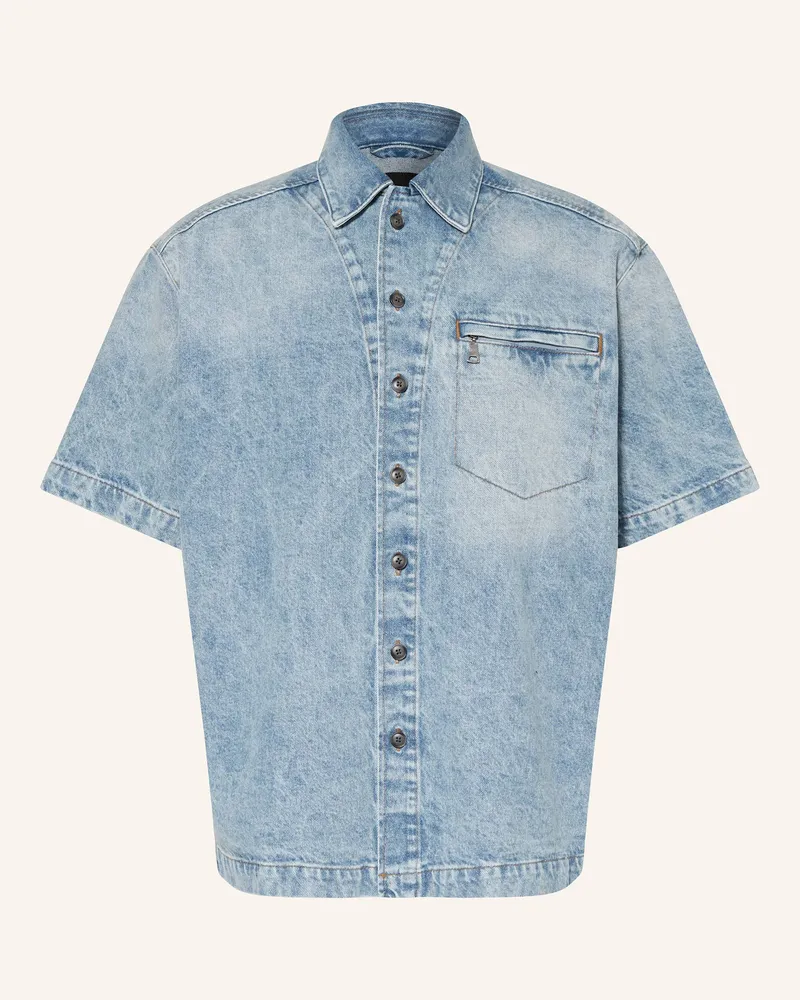 HUGO BOSS Jeanshemd LAPOU Comfort Fit Hellblau