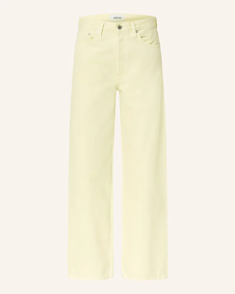 AGOLDE Wide Leg Jeans Arc gelb Lemon