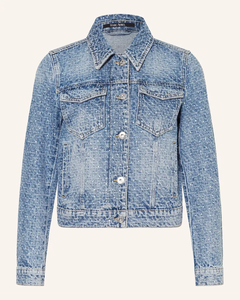 MARC AUREL Jeansjacke Mit Schmucksteinen blau Blau