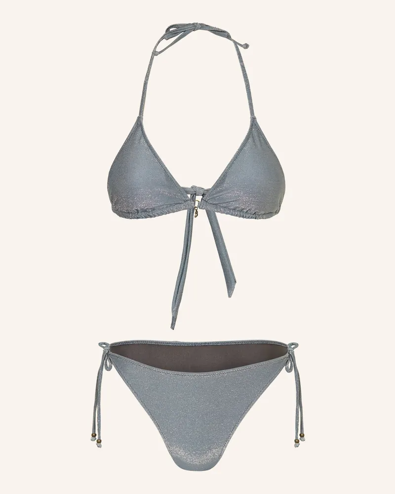Banana Moon Triangel-Bikini CRICOMASSA mit Glitzergarn Grau