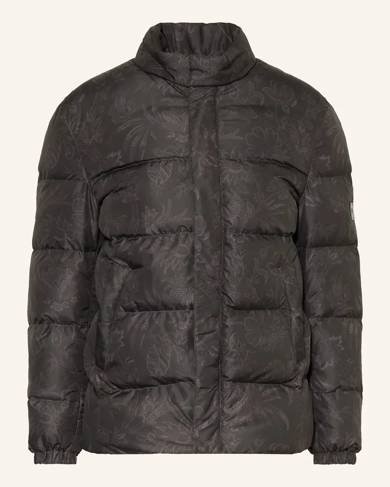 Etro Daunenjacke grau Dunkelgrau