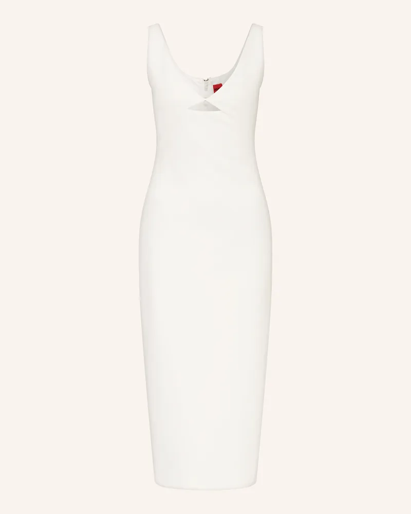 HUGO BOSS Etuikleid KABARI mit Cut-out Ecru