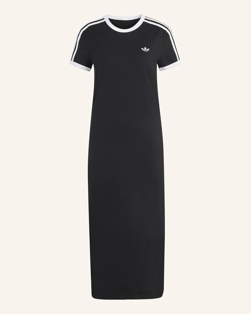 adidas 3-STREIFEN KLEID (SCHMAL Schwarz