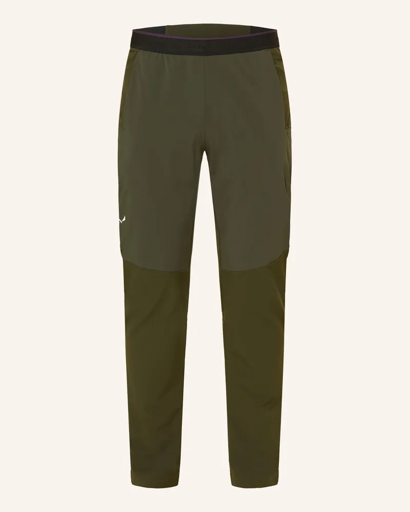 Salewa Softshell-Hose Pedroc Stormwall Winter gruen Dunkelgrün