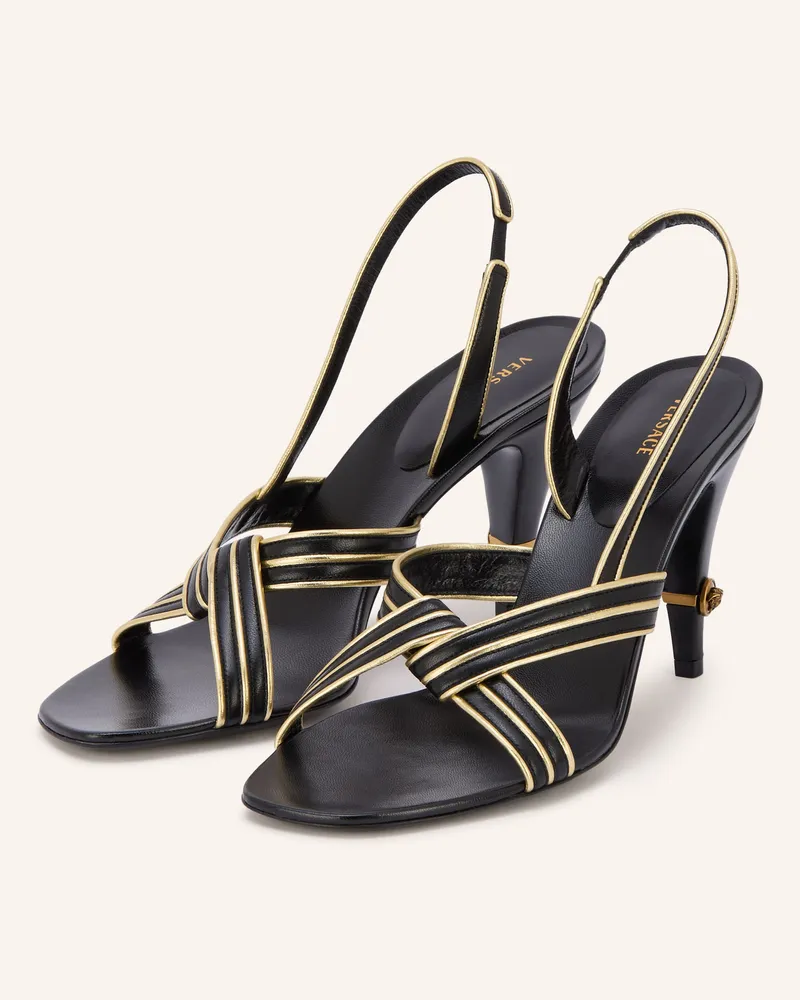 Versace Sandaletten schwarz Schwarz