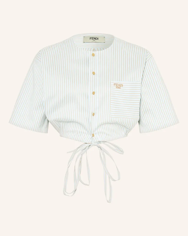 Fendi Bluse blau Hellblau