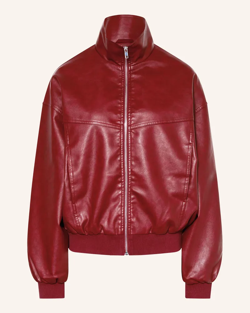 Neo Noir Lederjacke Chandra rot Dunkelrot