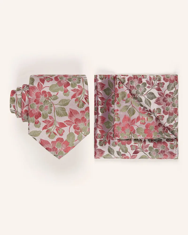 Digel Set Danny: Krawatte Und Einstecktuch rot Rot