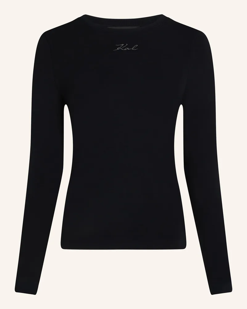 Karl Lagerfeld LANGÄRMLIGES MODAL-TOP Schwarz