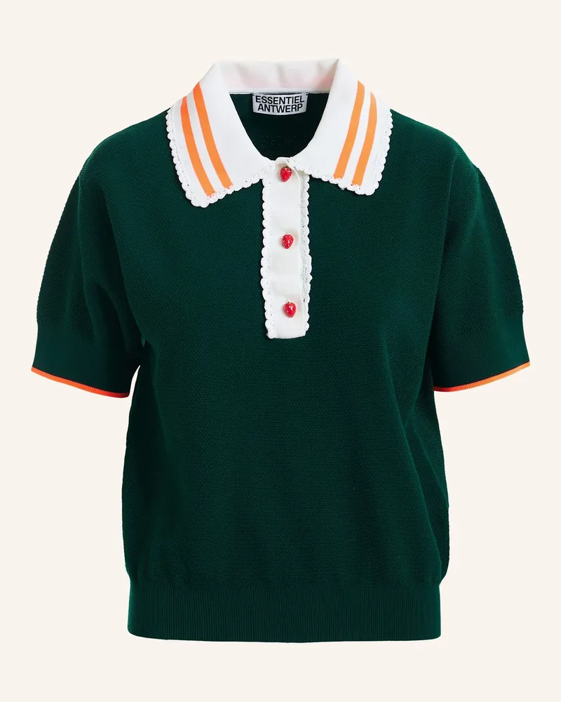 Essentiel Strick-Poloshirt orange Orange