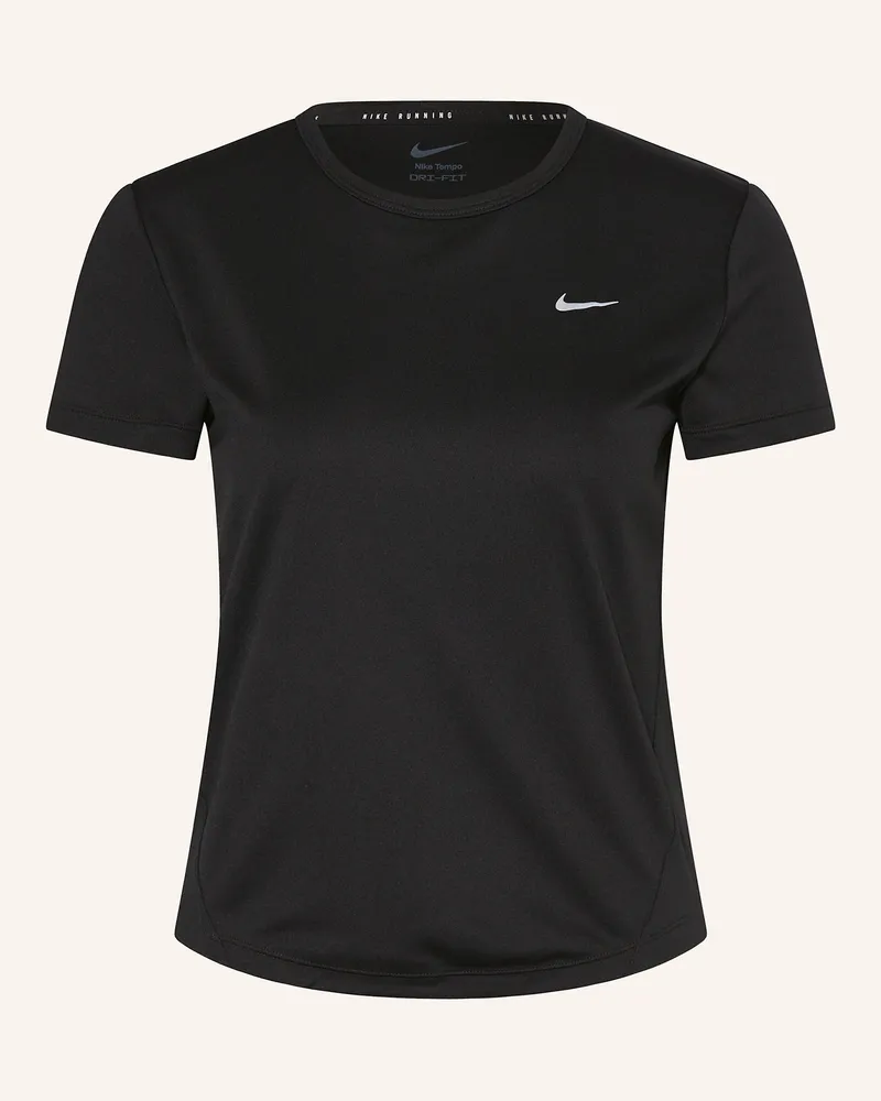 Nike Laufshirt Tempo schwarz Schwarz