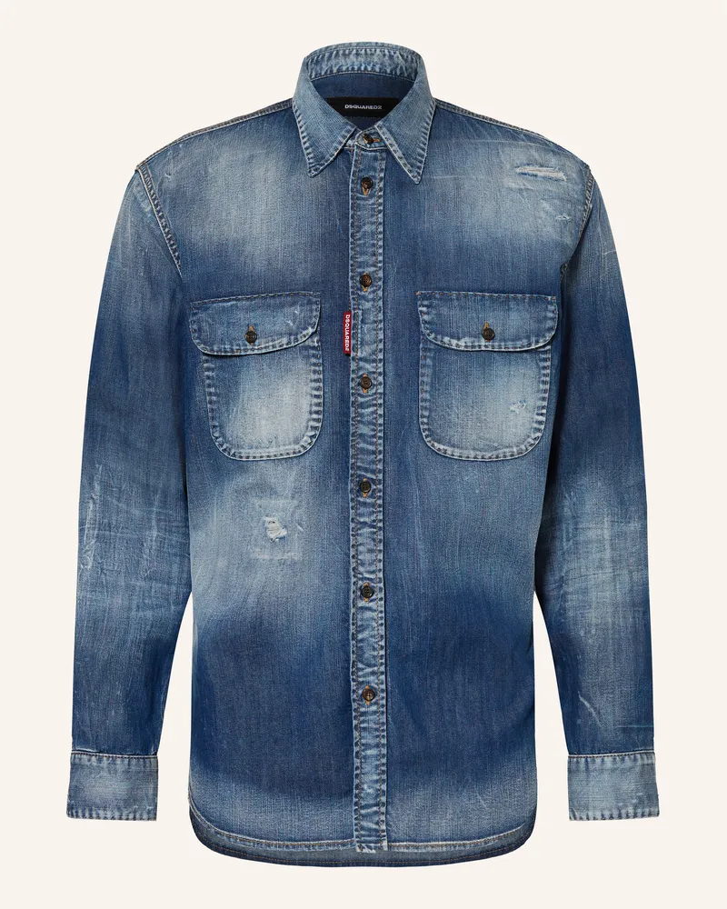 Dsquared2 Jeanshemd Comfort Fit blau Blau