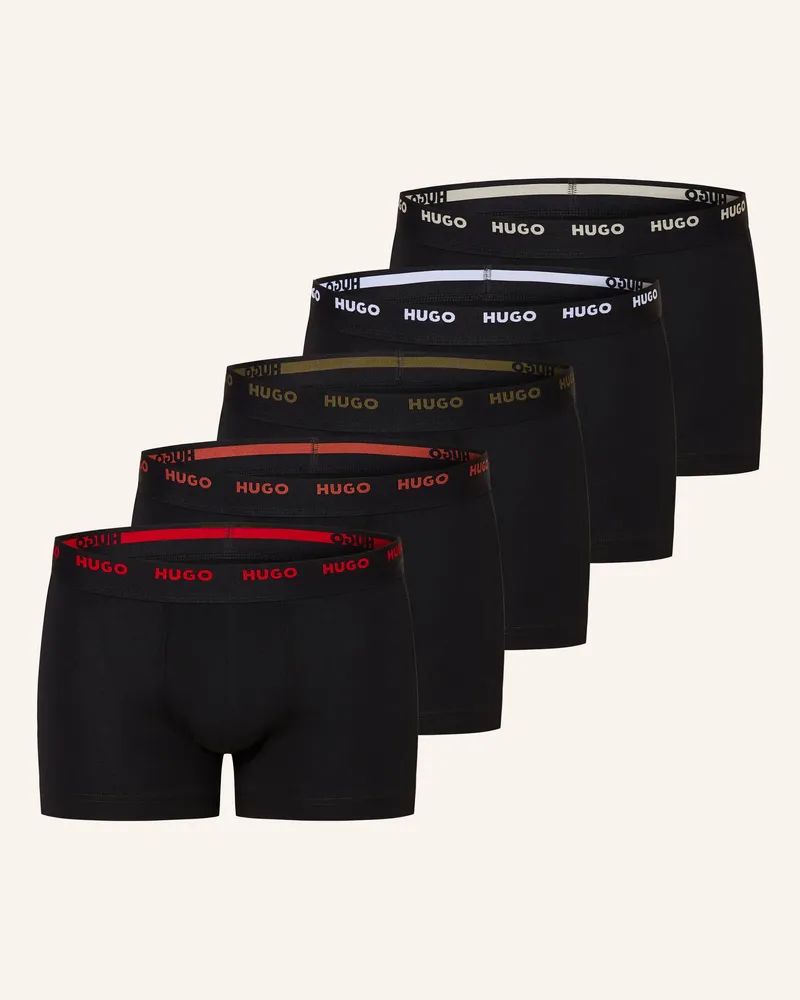 HUGO BOSS 5er-Pack Boxershorts schwarz Schwarz