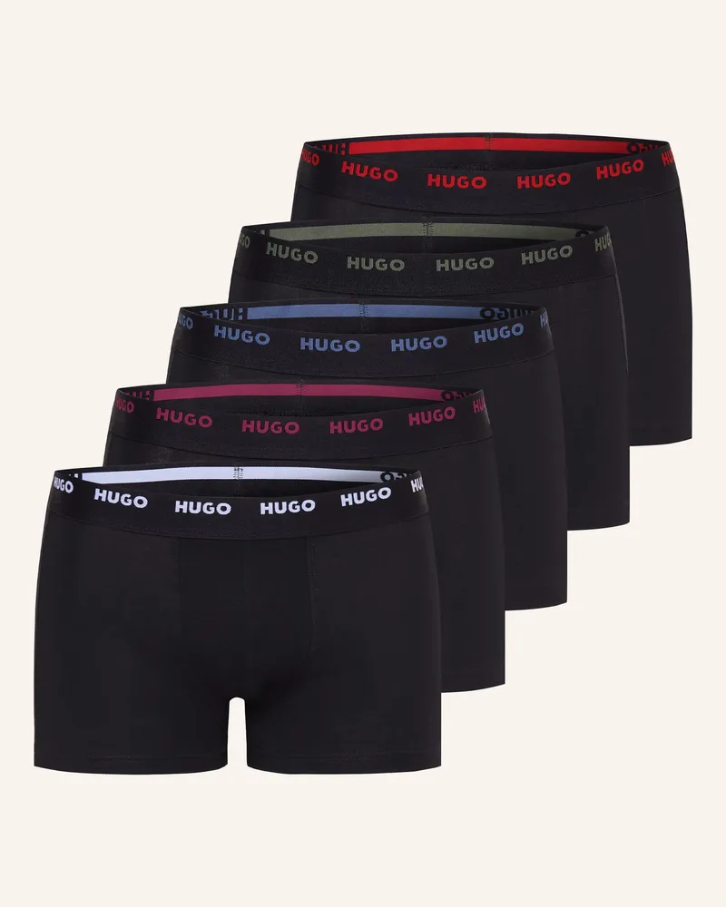 HUGO BOSS 5er-Pack Boxershorts schwarz Schwarz