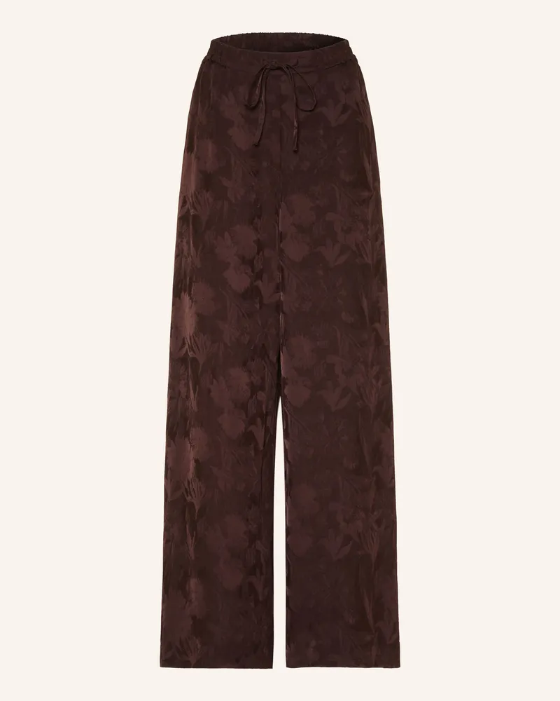 Claudie Pierlot Jacquard-Hose braun Dunkelbraun