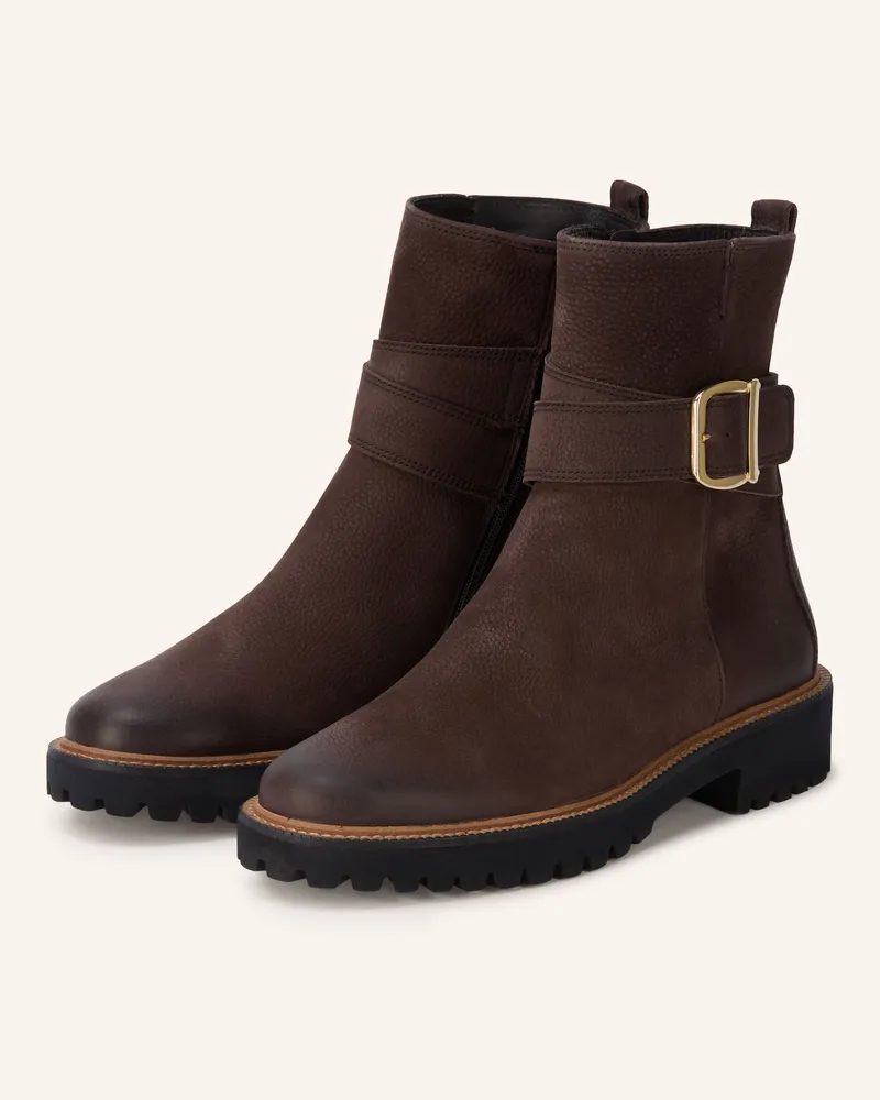 paul green Boots braun Dunkelbraun