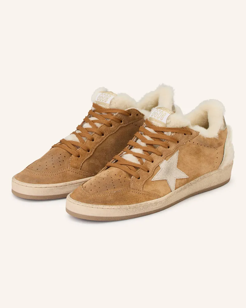 Golden Goose Sneaker Ball Star braun Cognac