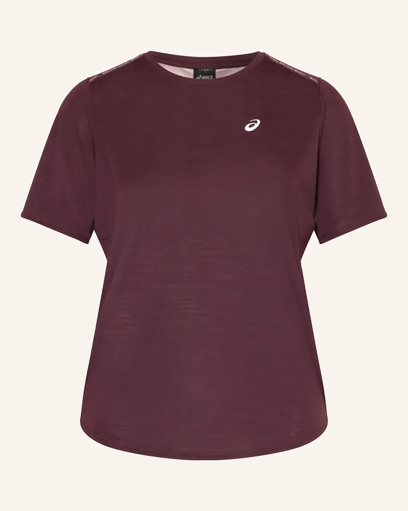 Asics Laufshirt ROAD Dunkelrot