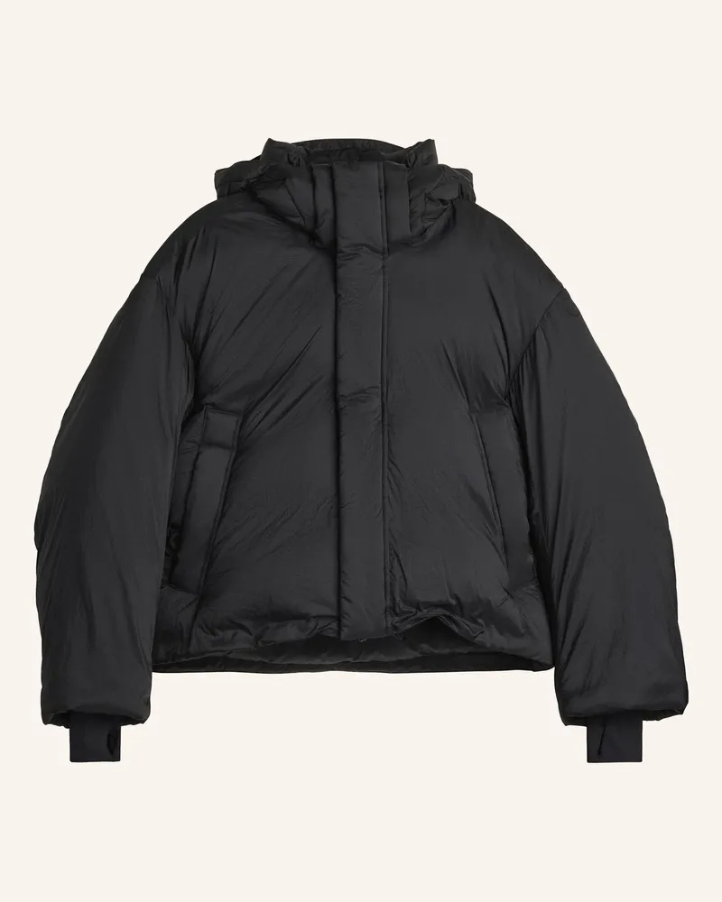 Y-3 Y-3 Puffer Jacke, Kapuze schwarz Schwarz